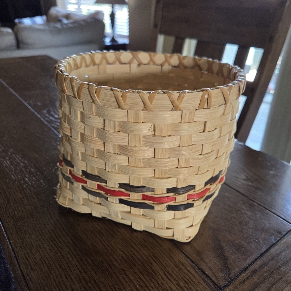 Very Nice Signed Woven Basket